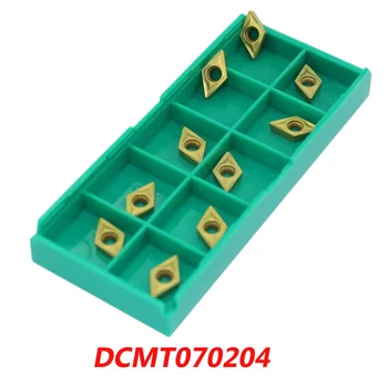 Nemokamas pristatymas CNC tekinimo įdėklai DCMT070204 už tekinimo mašina, tinkama SDJC/SDNCN/SDQC tekinimo veido išorės tekinimo įrankiai 0