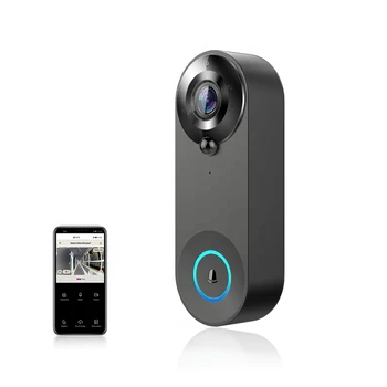 Smart Video Doorbell Kamera 1080P WiFi Video Domofonas Durų Bell Kamera, Dviejų krypčių Garso Dirbti Su Naktinio Matymo PIR Judesio Aptikimo